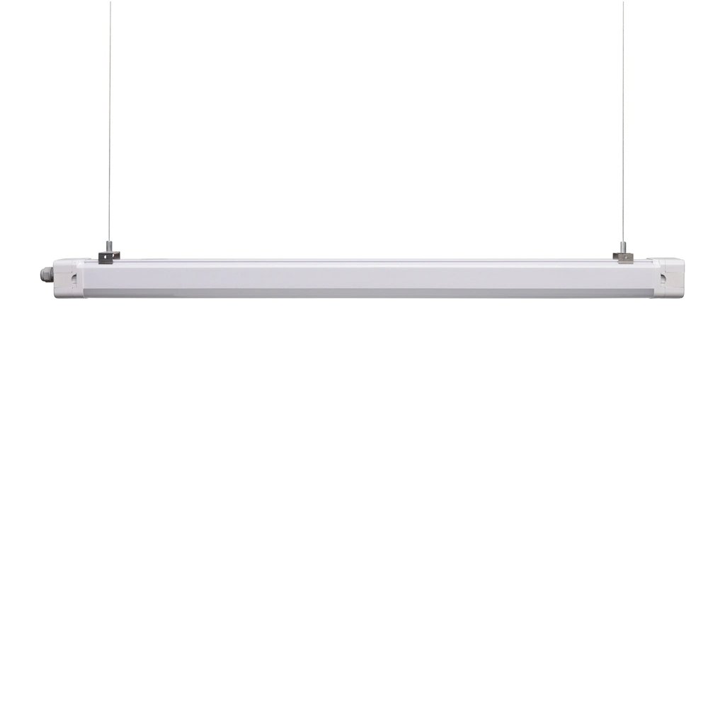 Vapor-tight Linear LED Garage Tube Light Vapor Tight Waterproof Fixture Dimmable Custom Sealing IP65 IP66 LED Tri-proof Light