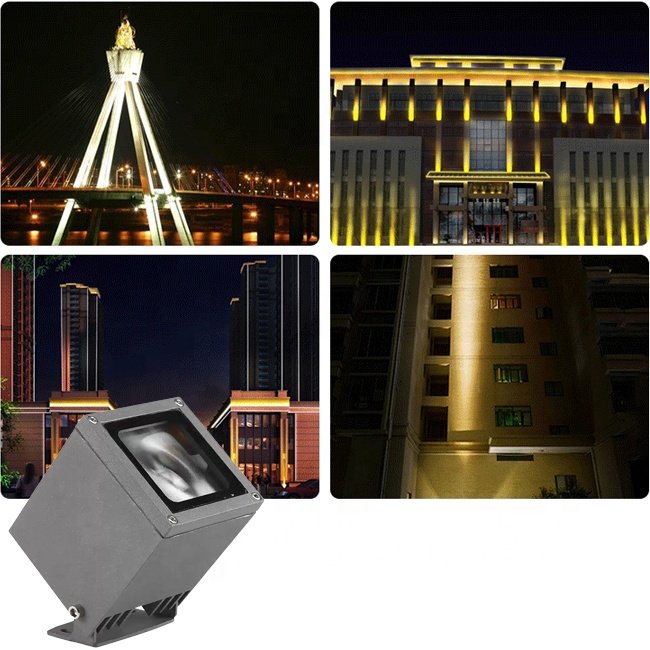 Outdoor Architectural Landscape Lighting Dmx Facade Led Wall Washer Spotlight AC220V Warm White Dimmable Exterior Floodlight