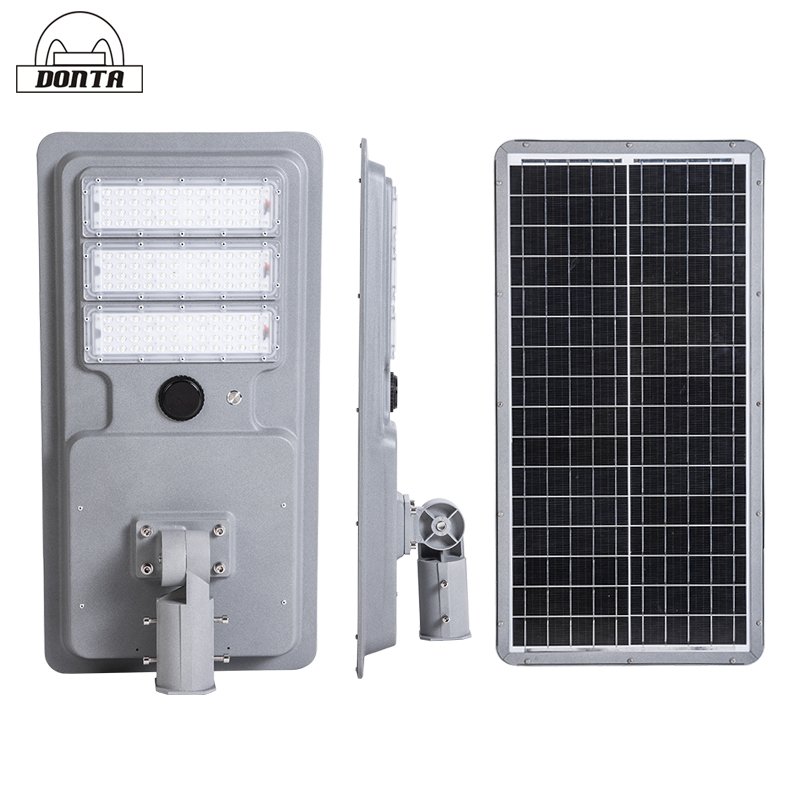 Smart Outdoor Gardens Road Waterproof IP65 Integrated All in One Led Solar Street Light 50w 80w 100w Motion Sensor