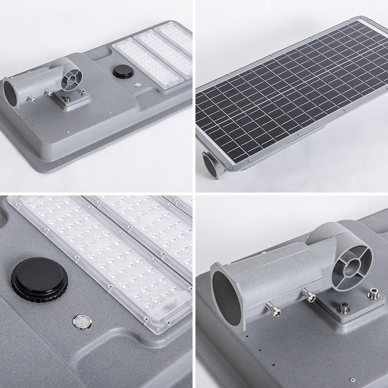 Smart Outdoor Gardens Road Waterproof IP65 Integrated All in One Led Solar Street Light 50w 80w 100w Motion Sensor