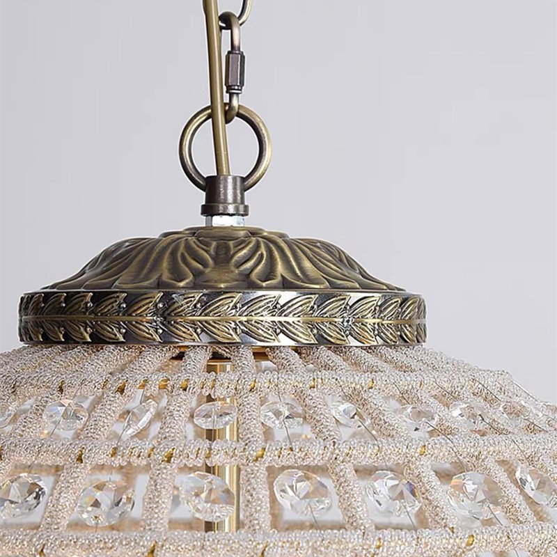 Customized France Luxury Round Home Led Ceiling Hanging Chandelier Pendant for Living Room Hotel