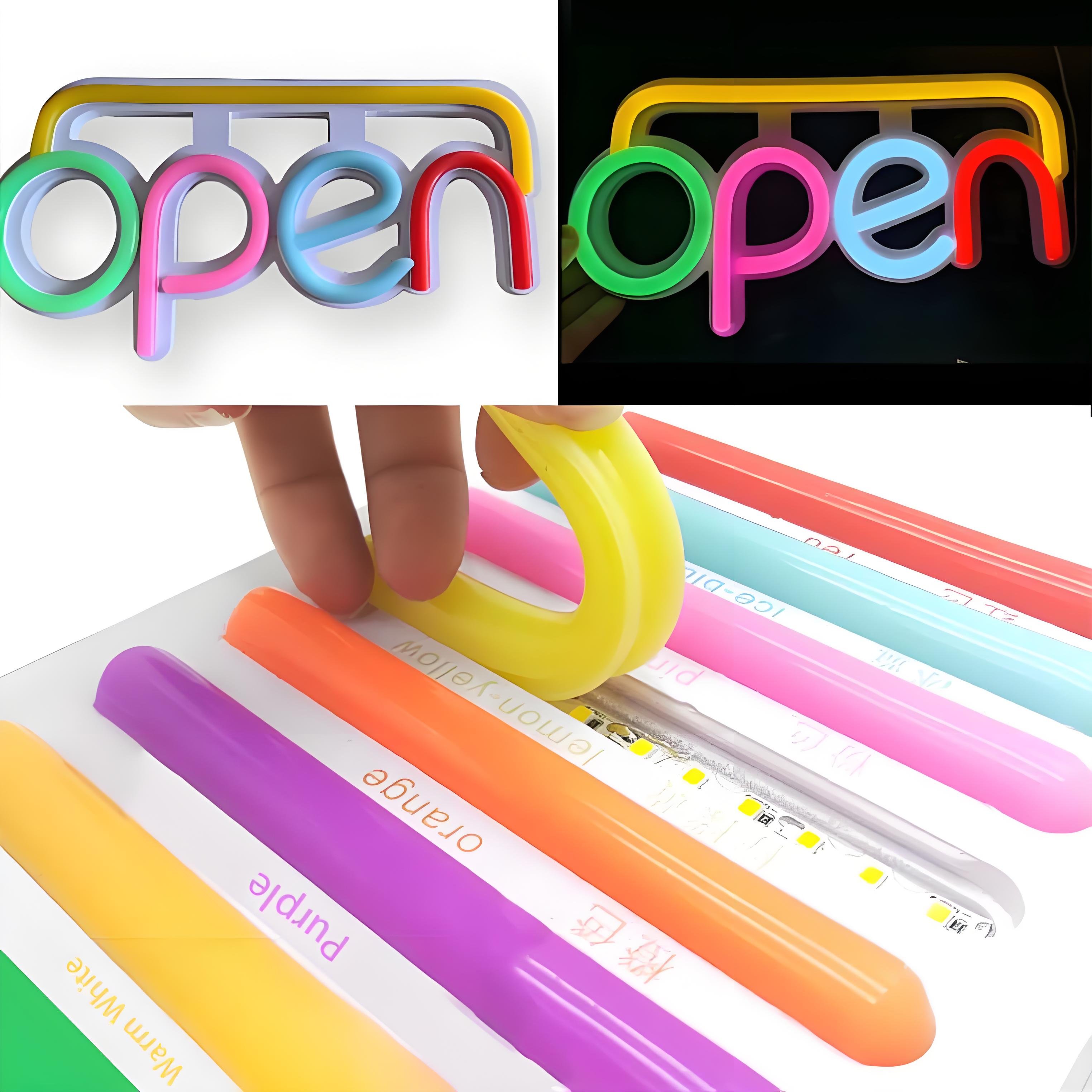 For Sale LED Neon Lights 12V 24V 6mm 8mm 12mm Silicone Split Rubber Strip Flexible Advertising Sign logo Illuminated Words