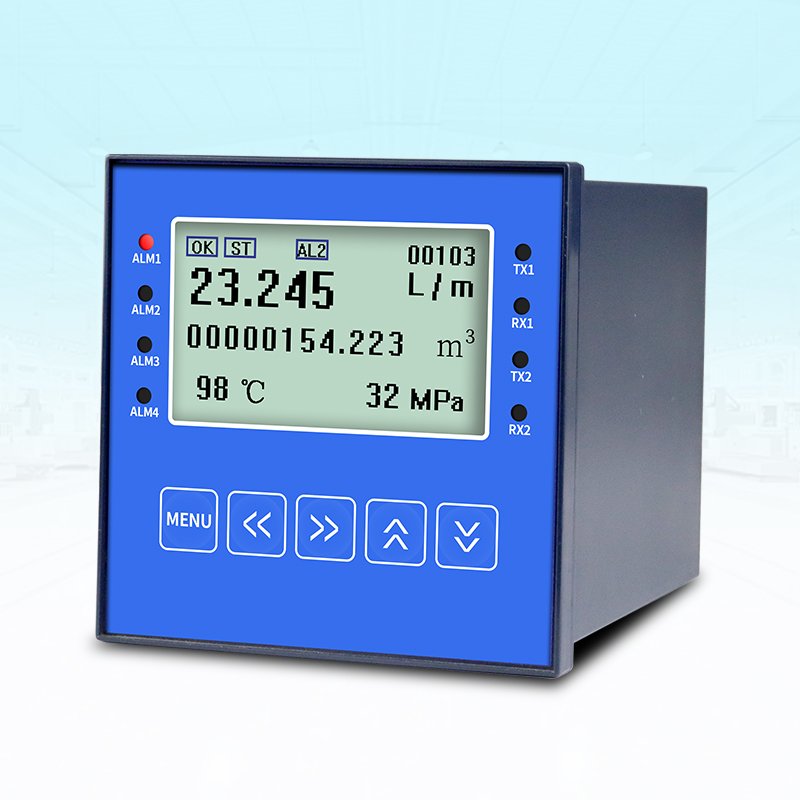 Digital Flow Meter Totalizer Intelligent Flow Integrator Relay Alarm Output Pressure Temperature Data Recorder