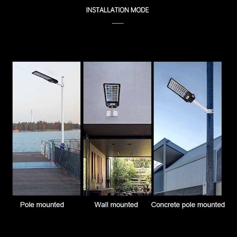 Omsen Led Types of Solar Street Light 500W Stadium Light System Lights Accessories Lamps Wall With Reflector Solar Panel Post