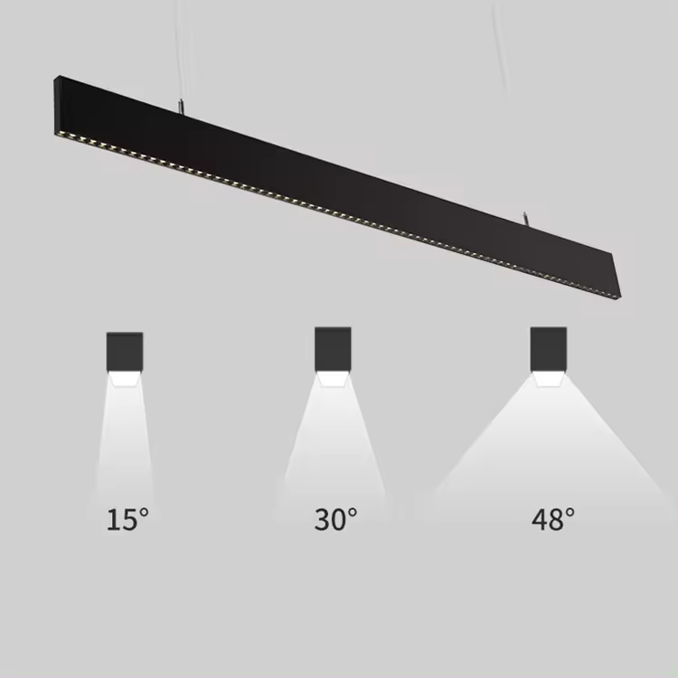ECOJAS Wholesale ETL Modern Chandelier Office Hanging Aluminum 24w Led Linear Light