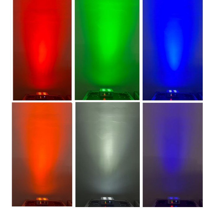 Mini Uplights 4x12w Spotlight 4 Led Hex Up-lights