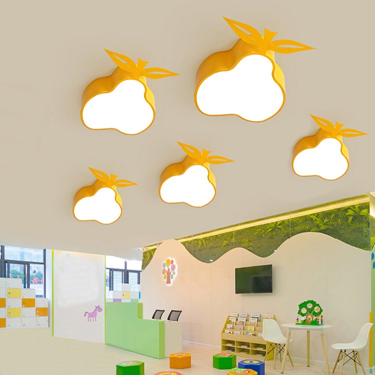 Cartoon Animal Children's Room LED Ceiling Light Bee Dragonfly Kindergarten Bedroom Eye protection Decorative Ceiling Light