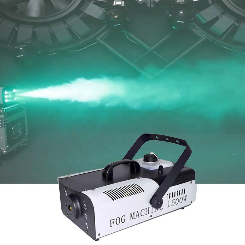 1500W Fogger Smoke Machine Stage Effect Equipment Remote Line Control Fog Machine Good Use for Stage Party Disco