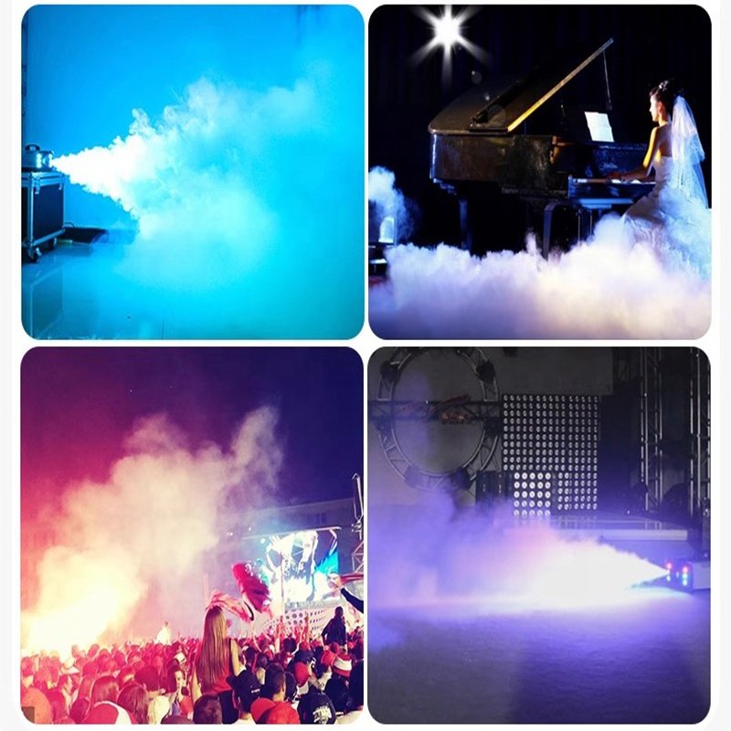 1500W Fogger Smoke Machine Stage Effect Equipment Remote Line Control Fog Machine Good Use for Stage Party Disco