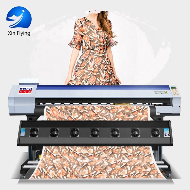 Large Format Textile Sublimation Printer Industrial Double I3200 4720 Printheads 1.9m Paper Transfer Sublimation Printer