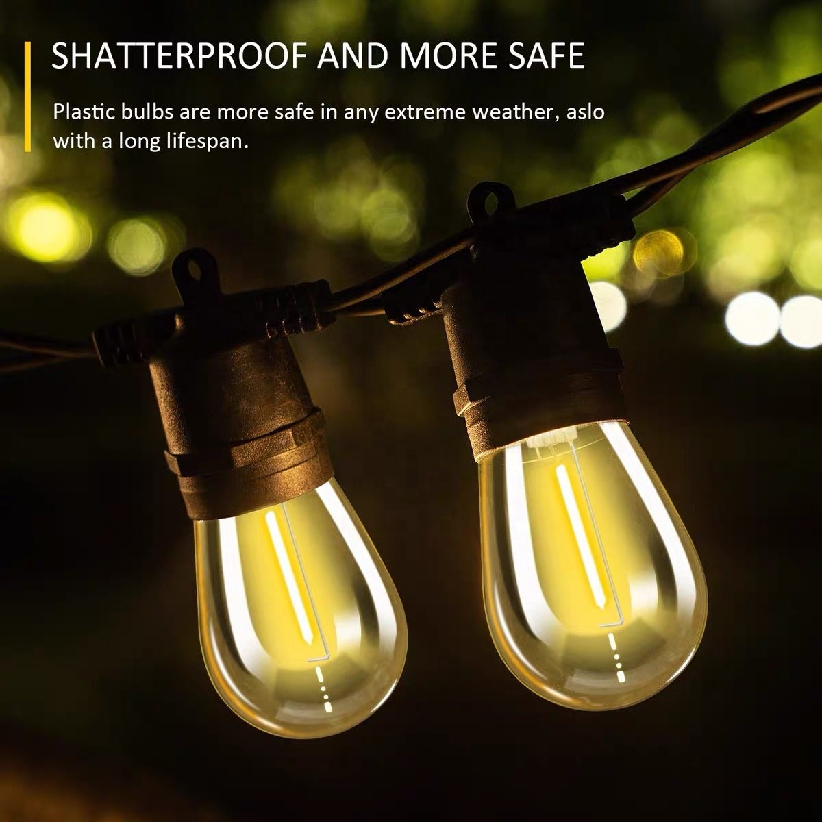 110V 220V Led String Lights Outdoor IP65 Family Festival Decoration Home Personalized Christmas Garden String Lights LED