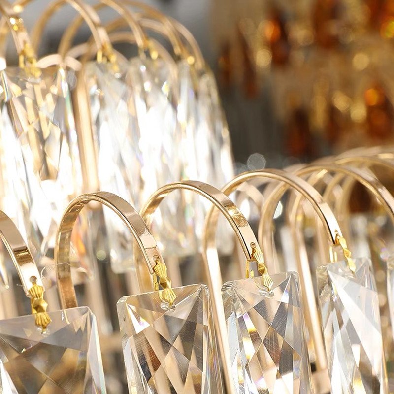 Hotel Lobby Church Custom Luxury Led Crystal Chandelier Pendant Light