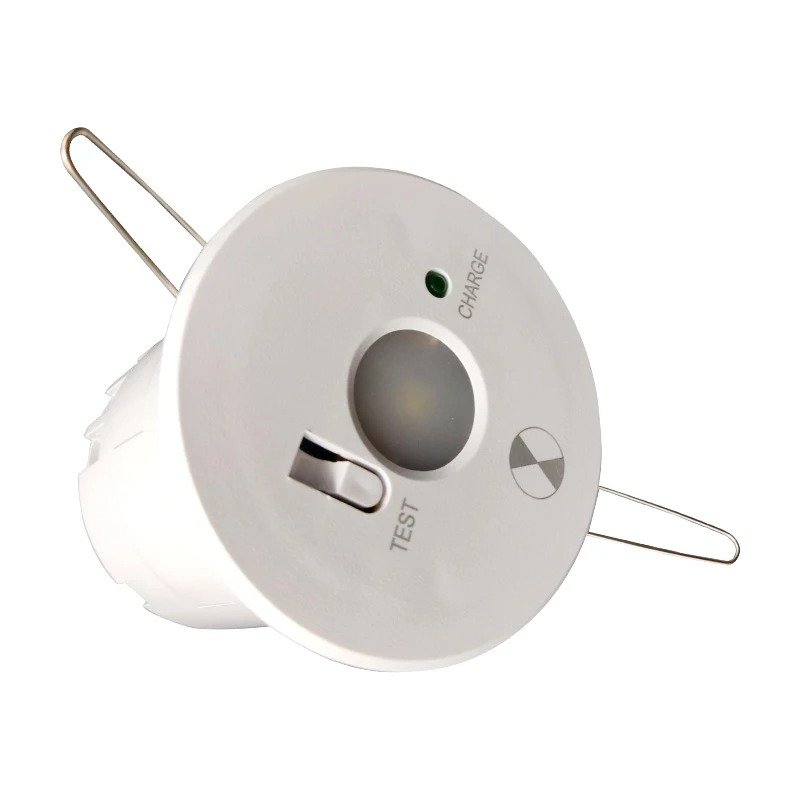 2.5 Inch LED Emergency Downlight 2W 3Hrs Recessed Integrated Light Battery Emergency Lights for Home Power Failure AC85-265V