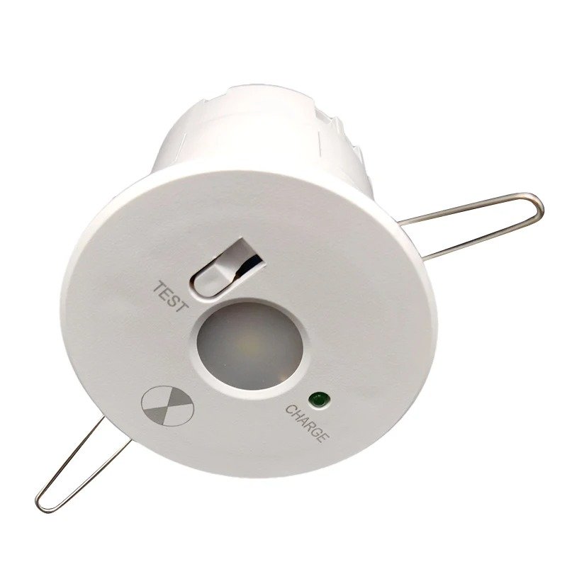 2.5 Inch LED Emergency Downlight 2W 3Hrs Recessed Integrated Light Battery Emergency Lights for Home Power Failure AC85-265V