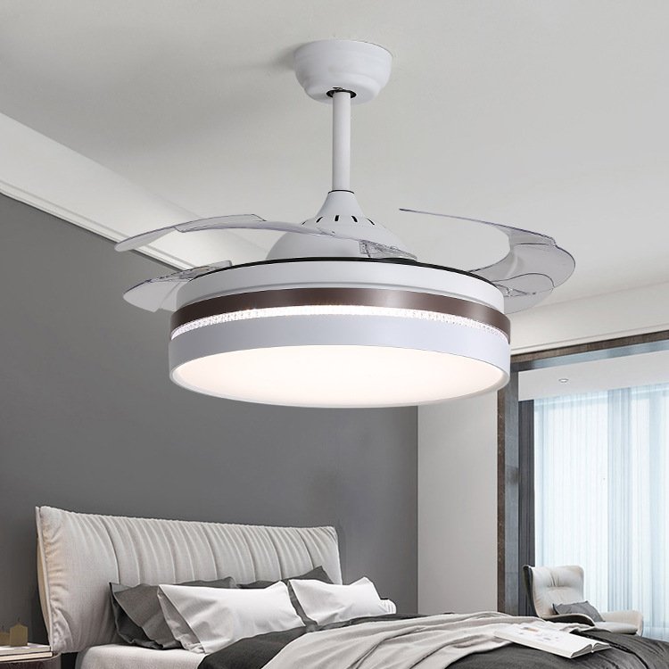 High Quality Best 42 Inch Invisible Ceiling Fans Blabe With Light Brand and Remote Ceiling Fan Low Watts Cheap Price Selling Fan