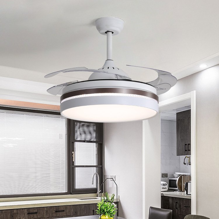 High Quality Best 42 Inch Invisible Ceiling Fans Blabe With Light Brand and Remote Ceiling Fan Low Watts Cheap Price Selling Fan