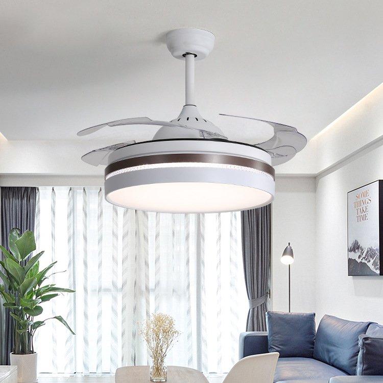 High Quality Best 42 Inch Invisible Ceiling Fans Blabe With Light Brand and Remote Ceiling Fan Low Watts Cheap Price Selling Fan