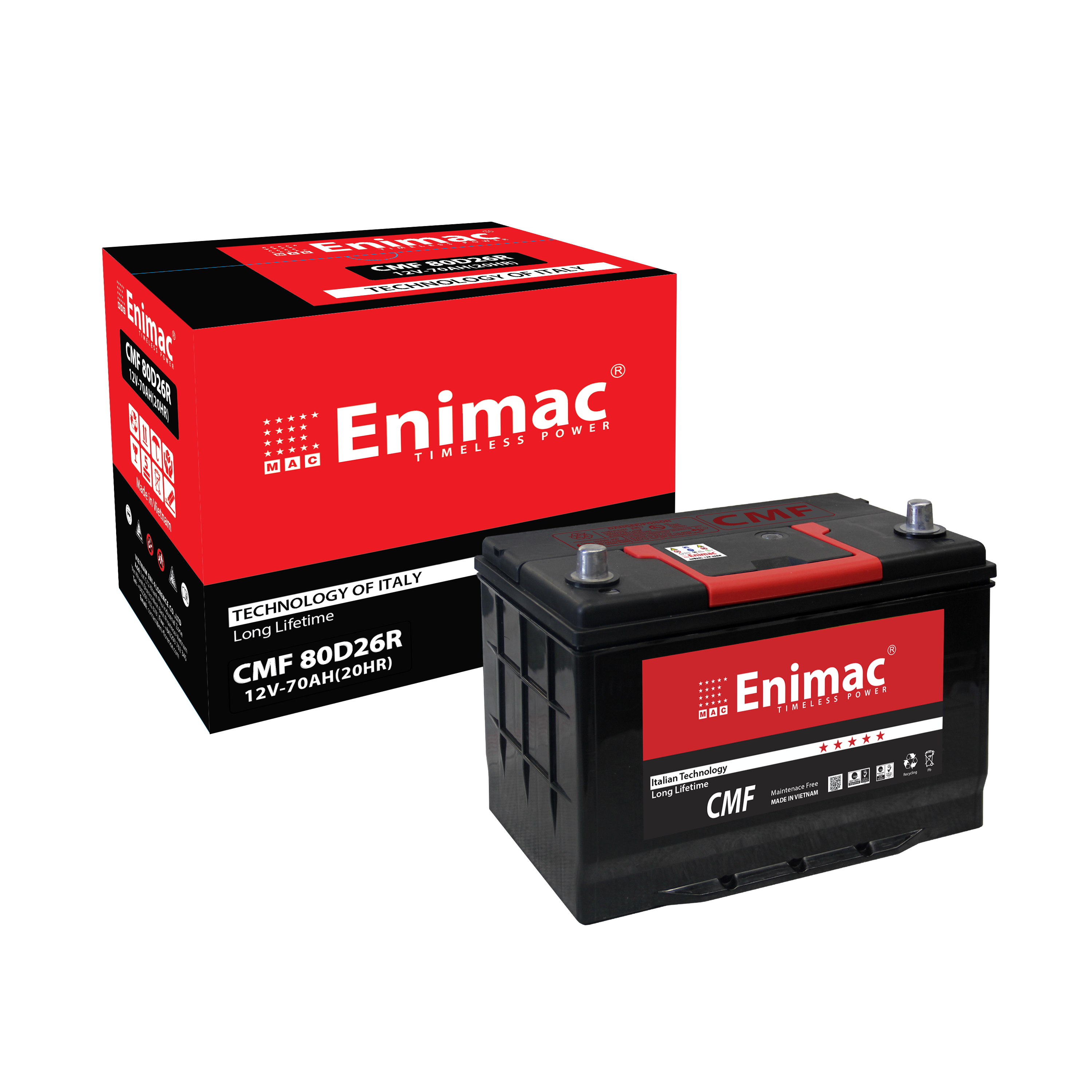 High Quality 12V 70AH MF BATTERY CMF 80D26R Car Battery Auto Battery Charger for Motor Condition New and Used