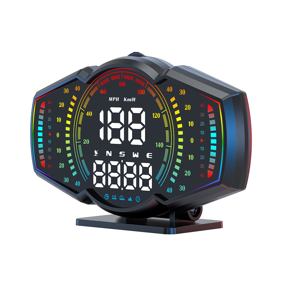 2025 Newest Universal Plug-and-Play LED Speedometer HUD Head-Up Display Various Car Models GPS G18 Digital Speed Auto Parts