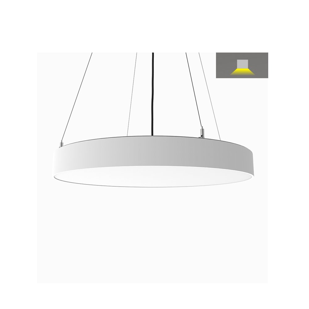 Commercial LED PC Round Ceiling Light 60cm Diameter LED Pendant Round Flat Light