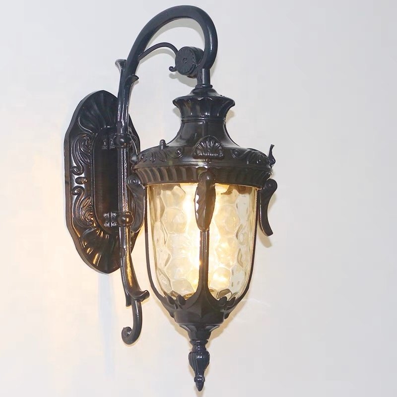 Outdoor Wall Lamps for Garden LED Wall Lights with Textured Glass Diffuser Decorative Wall Lights for Outdoor Use
