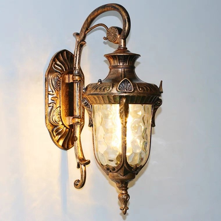 Outdoor Wall Lamps for Garden LED Wall Lights with Textured Glass Diffuser Decorative Wall Lights for Outdoor Use