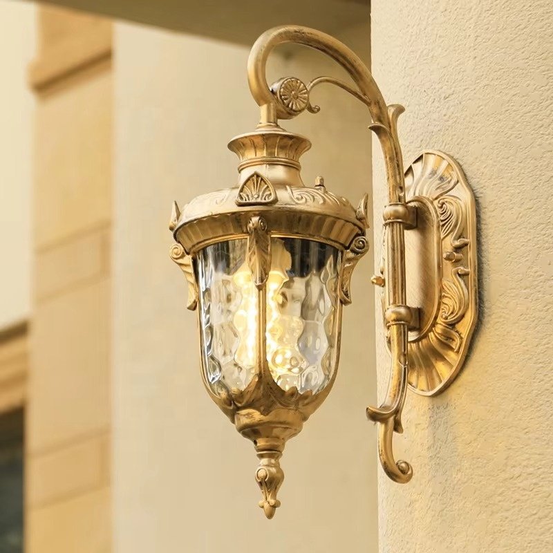 Outdoor Wall Lamps for Garden LED Wall Lights with Textured Glass Diffuser Decorative Wall Lights for Outdoor Use