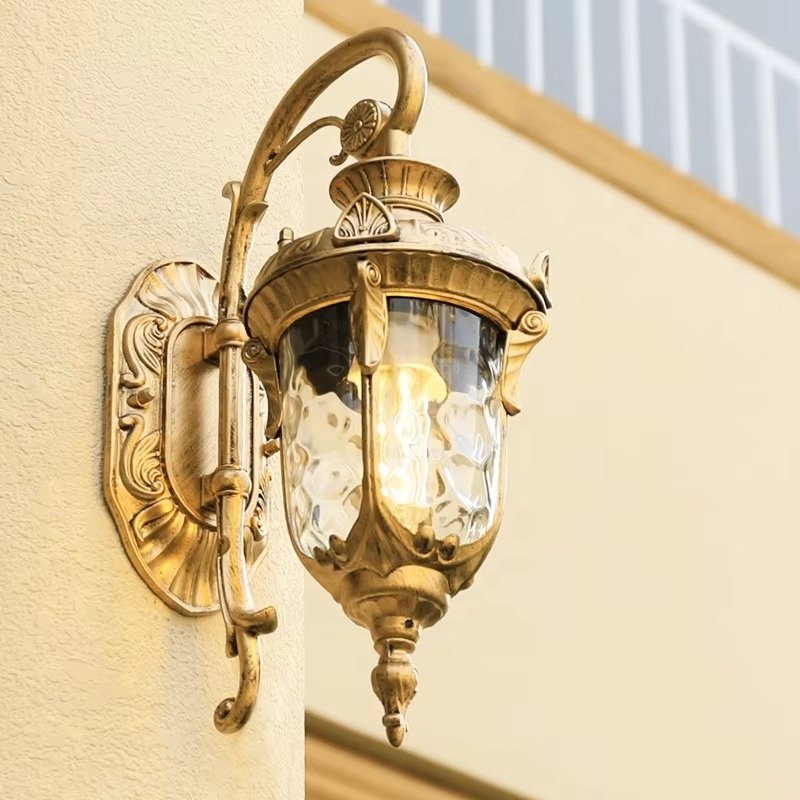 Outdoor Wall Lamps for Garden LED Wall Lights with Textured Glass Diffuser Decorative Wall Lights for Outdoor Use