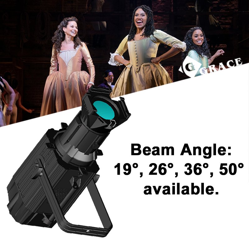 Igracelite CRI > 95 With PWM Mode Prefocus LED Profile Light 400W 3200K+5600K Ellipsoidal Light