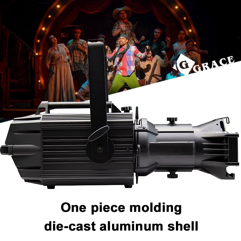 Igracelite CRI > 95 With PWM Mode Prefocus LED Profile Light 400W 3200K+5600K Ellipsoidal Light