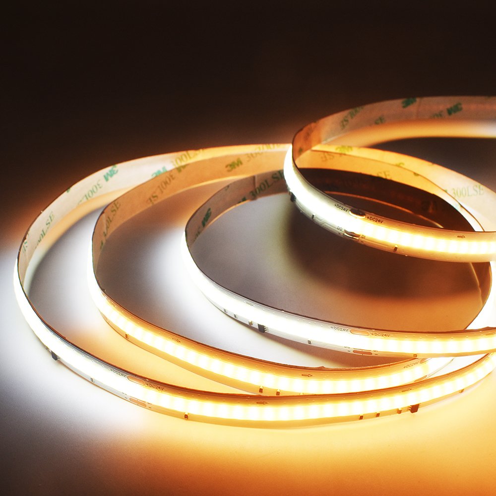 Pixel Running Water Effect COB LED Strip Light White Addressable Flowing 16703 COB LED Strip Chasing Horse Running Water COB 24V