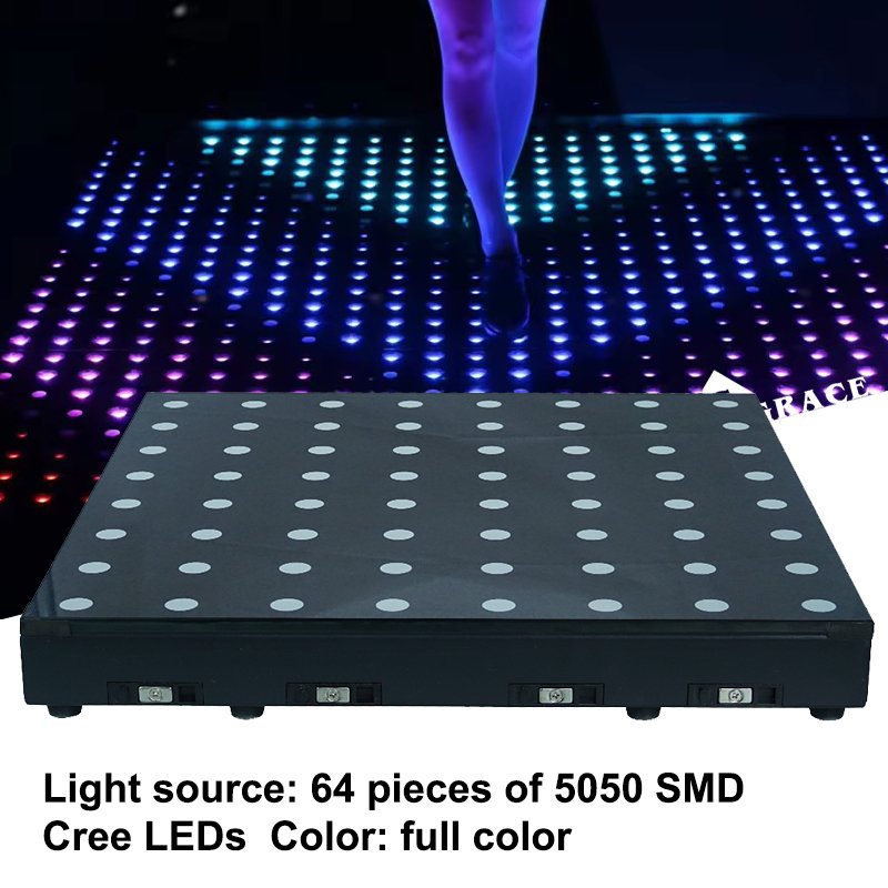 Igracelite 2ft by 2ft Magnetic Dance Floor Party Light 8*8 Pixel Led Dance Floor