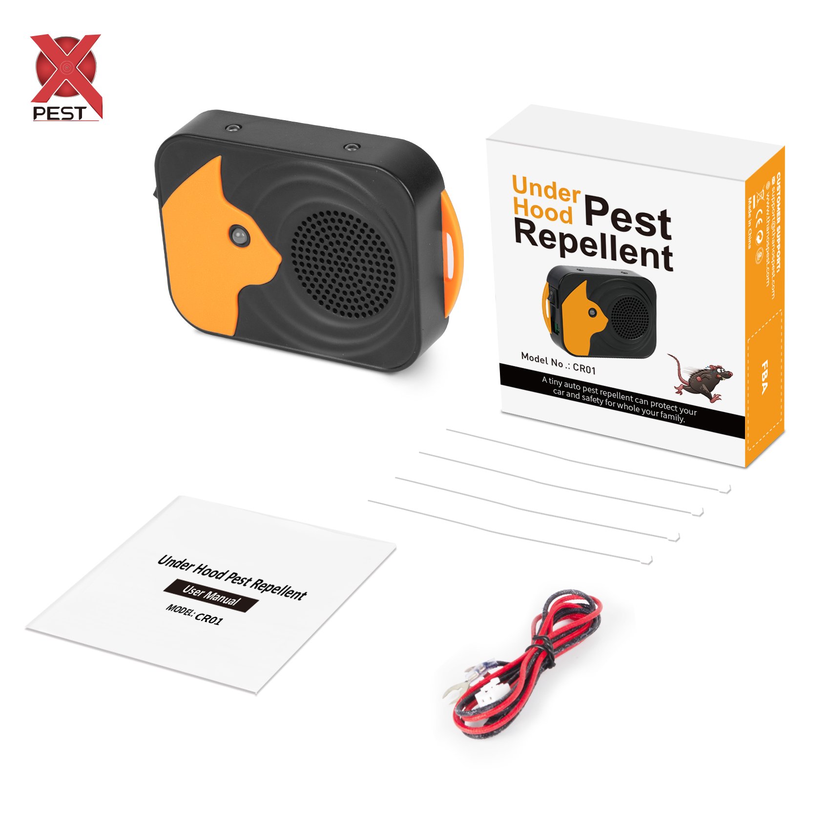 Car Engine Rodent Deterrent Stops Defense Pest Mice Auto Vehicle Battery Ultrasonic Marten Repellent Mouse Underhood Repeller