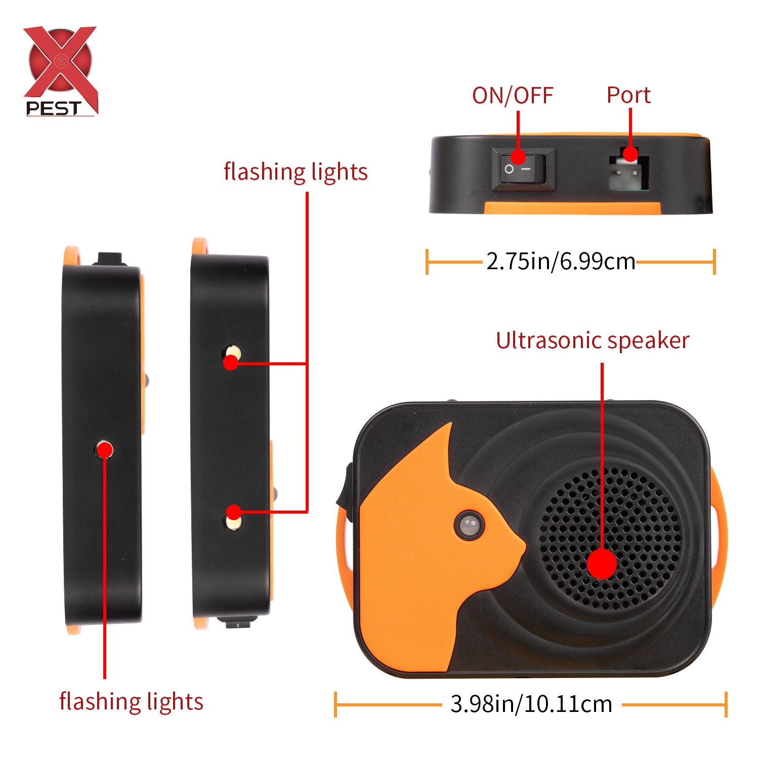 Car Engine Rodent Deterrent Stops Defense Pest Mice Auto Vehicle Battery Ultrasonic Marten Repellent Mouse Underhood Repeller