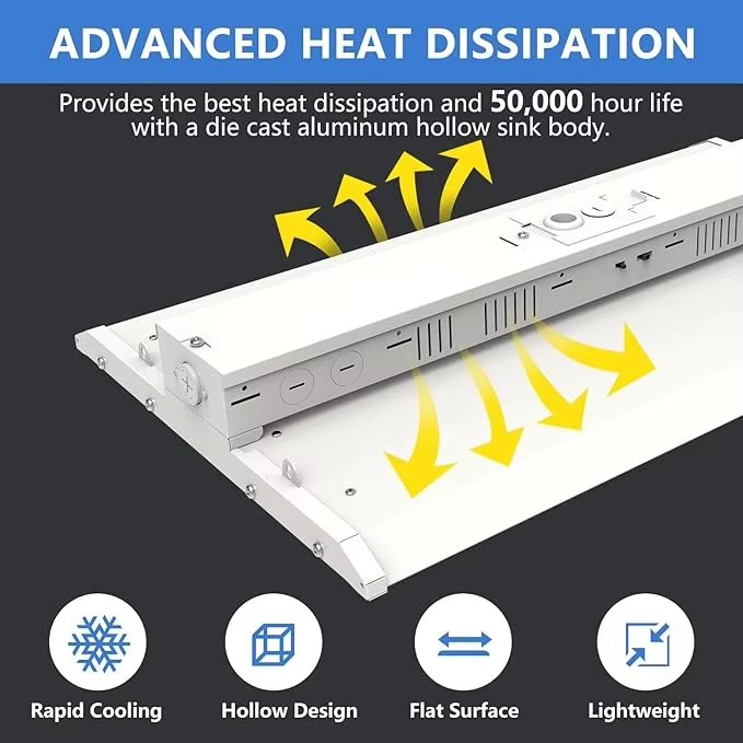 Led Linear High Bay Light With Motion or Pit Sensor Commercial Industrial Fixture Led Linear High Bay