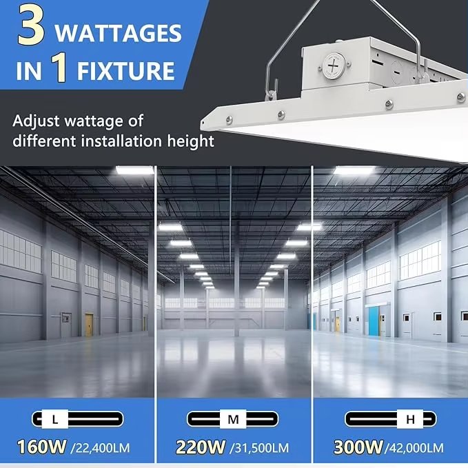 Led Linear High Bay Light With Motion or Pit Sensor Commercial Industrial Fixture Led Linear High Bay
