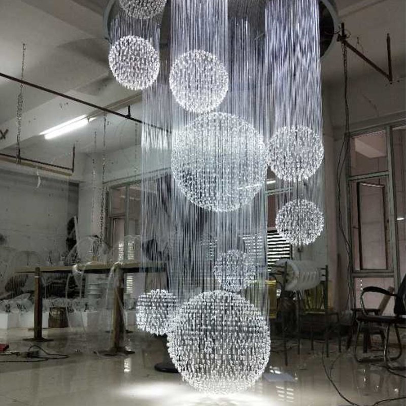 Customize Remote Control Led Luxury Crystal Chandeliers & Pendant Lights
