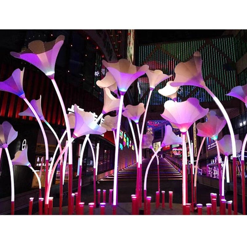 60W Outdoor Waterproof Trumpet Courtyard Lights Colorful Decorative Lights Led Modeling Landscape Lamp Simulation Flower Lamp