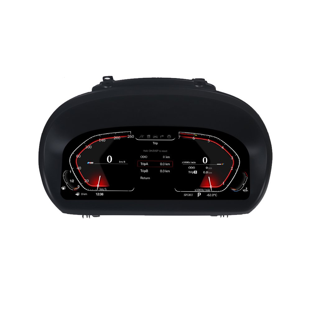 Autostereo 12.3 Inch Digital Cluster for BMW 1 Serie E81 E82 E87 E88 Car Multimedia Player Dashboard Display Speed Meter Screen