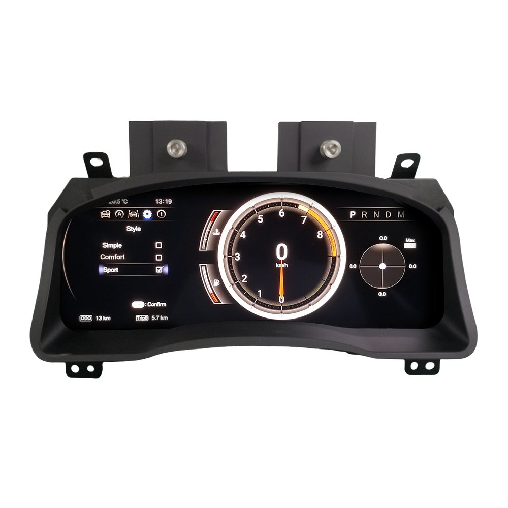 Digital Cluster Virtual Cockpit Car Multimedia Player for Toyota Land Cruiser Prado 120 GX470 Dashboard Speed Meter Screen 12.3