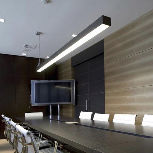 Linear Lamp Linkable Aluminum Profile LED Linear Light Suspension Commercial LED Pendant Light
