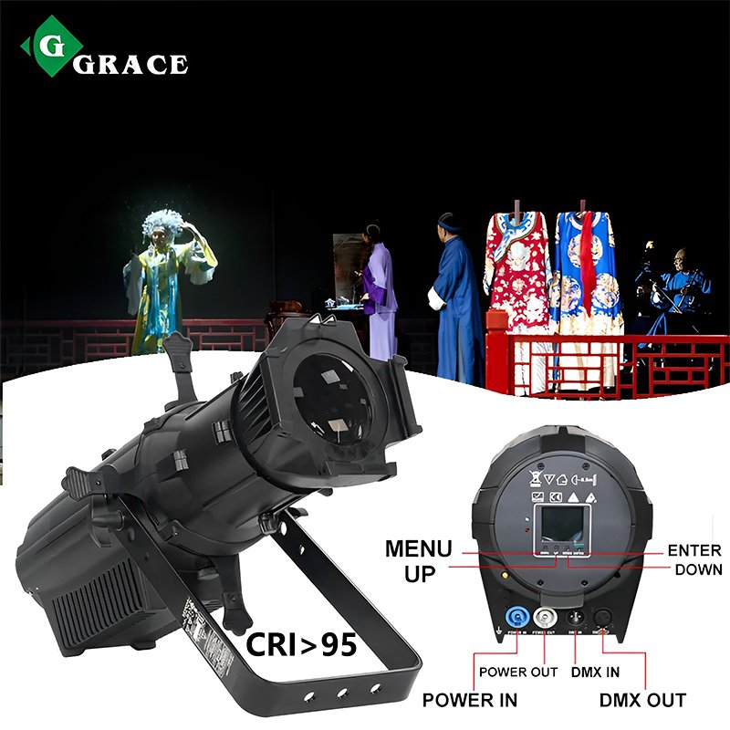 Grace 600w Bi-Color 2in1 Aluminum LED Profile Light Ellipsoidal Stage Light