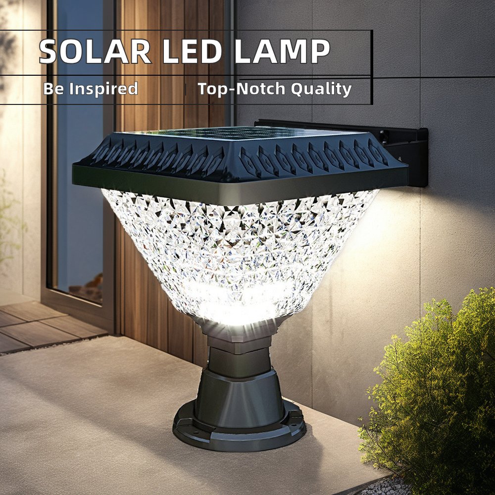 Outdoor Solar Garden Light LED Landscape Lamp IP65 Solar Pillar for Garden Decor