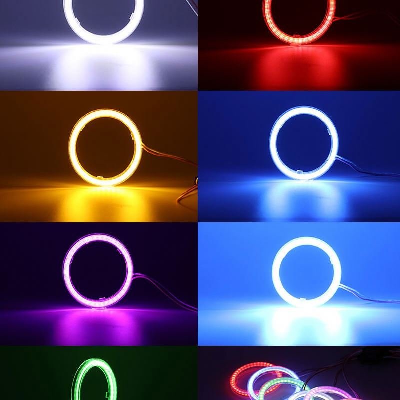 High Quality Car Angel Eyes 60mm 70mm 80mm 90mm 95mm 100mm 110mm 120mm Auto Halo Ring Daytime Running Headlight Lamp