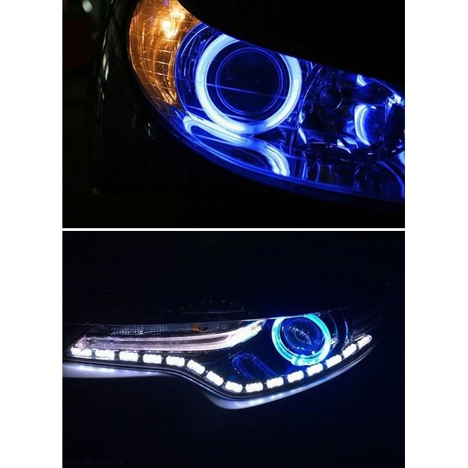 High Quality Car Angel Eyes 60mm 70mm 80mm 90mm 95mm 100mm 110mm 120mm Auto Halo Ring Daytime Running Headlight Lamp