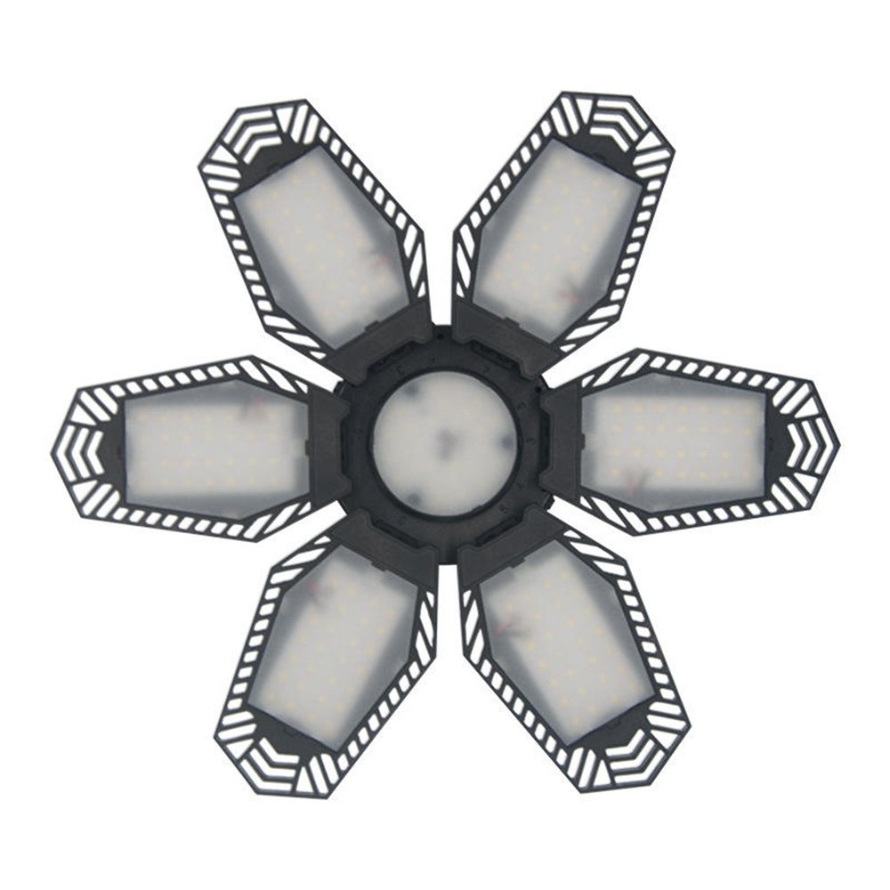 LED Garage Lights, 150W E26/E27 LED Light Garage Lighting with 6+1 Adjustable Panels Garage Bulb for Basement