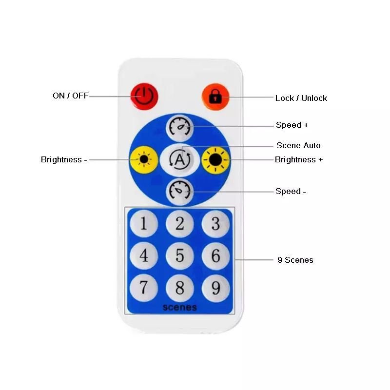SP608E DC5V-24V Music Controller 8CH Signal Built in Mic WS2811 WS2812B WS2815 Remote APP Control LED Strip Light Controller
