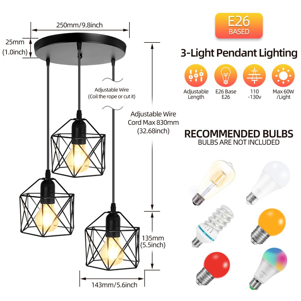 Hot Sale Industrial Iron Decorative Lights/Vintage Pendant Lamp,Dining Pendant Lights,Led Pendant Light,Pendant Lighting