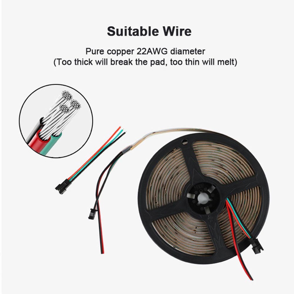 Chasing Running 720led Black PCB COB RGBIC LED Tape 12v 24v APP Control Smart RGB COB LED Strip Light for Home Room Decor