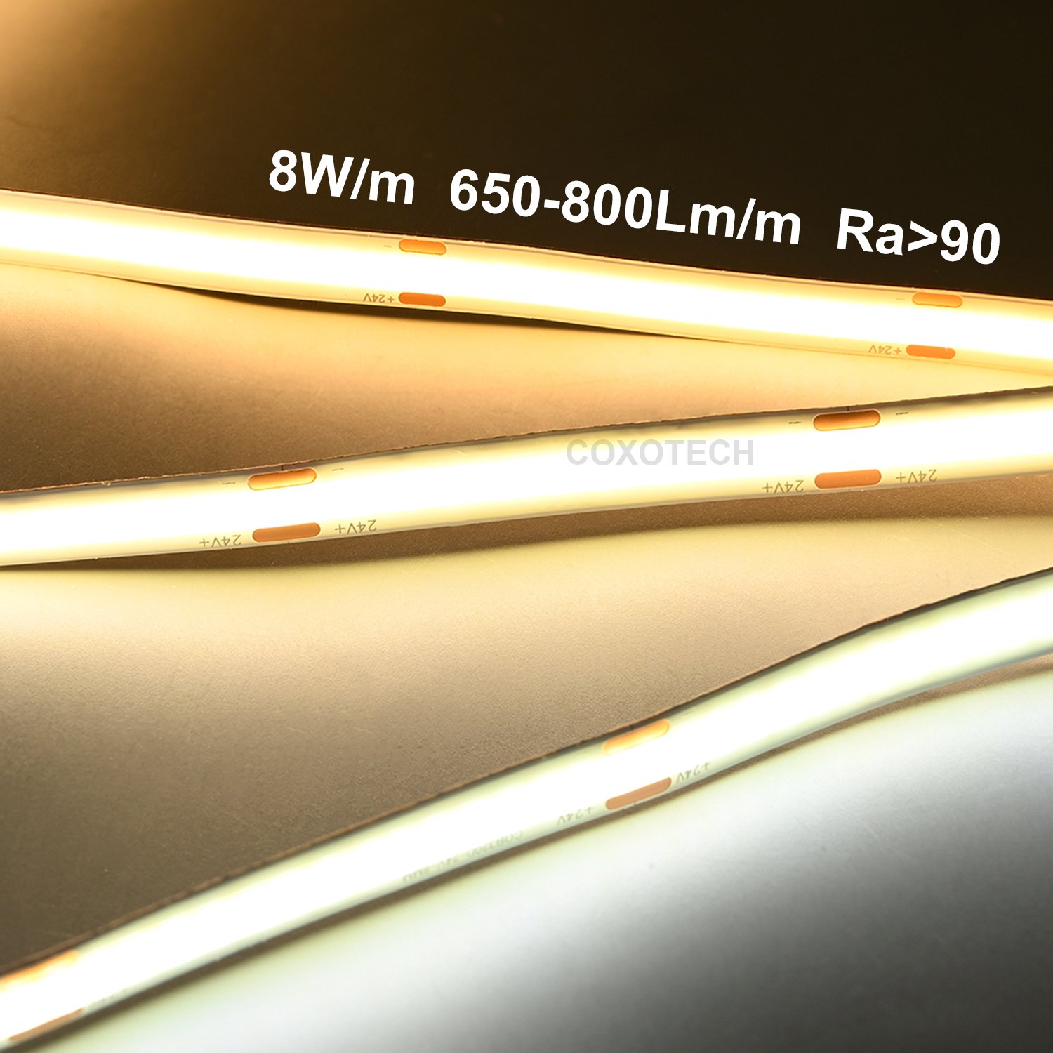 COXO Constant Current Led Strip Ultra Long 50 Feet 15m 20m 30m 20 Meter Constant Current Cob Led Strip Light